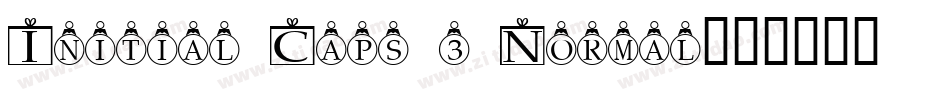 Initial Caps 3 Normal字体转换